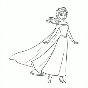 elsa disegno da colorare