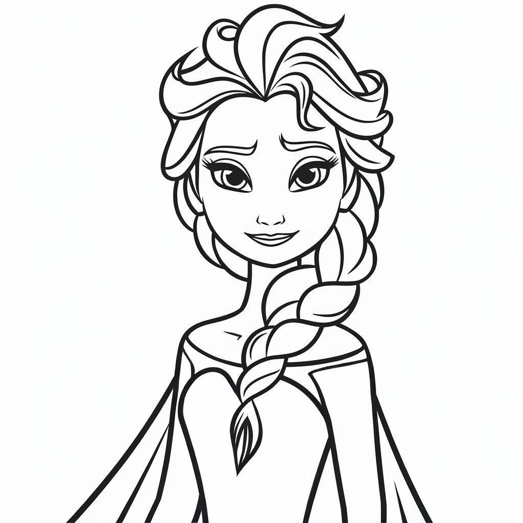 kleurplaat elsa en anna