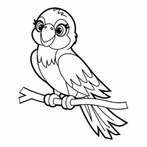 coloriage à imprimer oiseaux