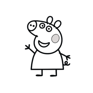 christmas peppa pig coloring pages