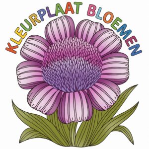 Kleurplaat Bloemen