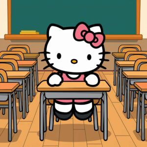 Hello Kitty da Colorare