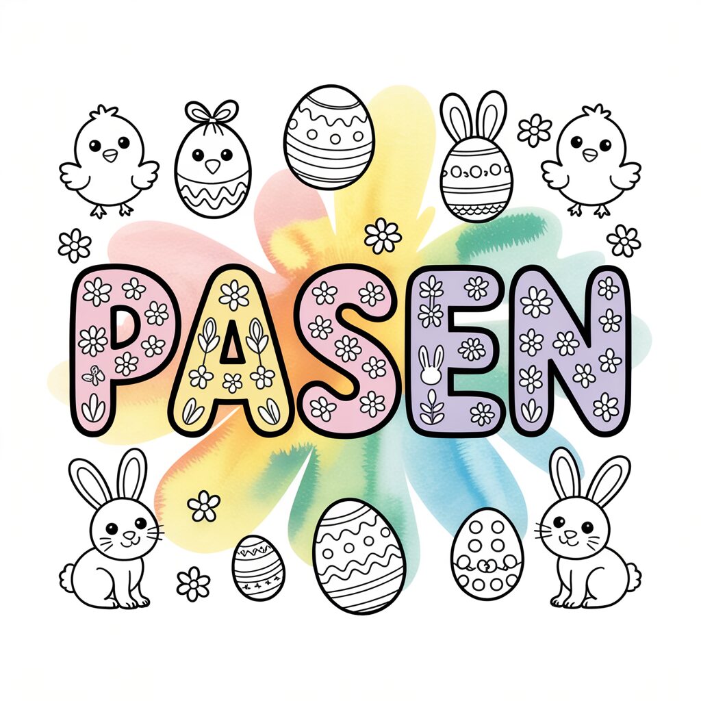Kleurplaat Pasen