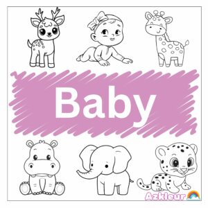 Desenho de Bebê para Colorir