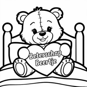 get well soon coloring pages