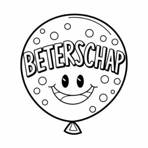 beterschap kleurplaat peuter