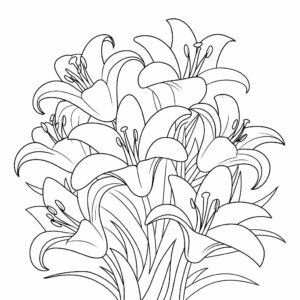 flower coloring pages