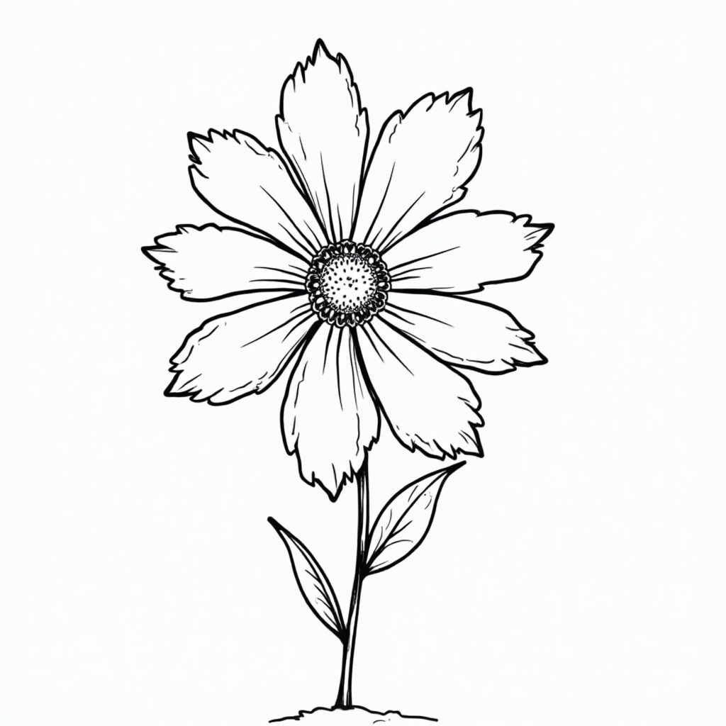 fleurs coloriage