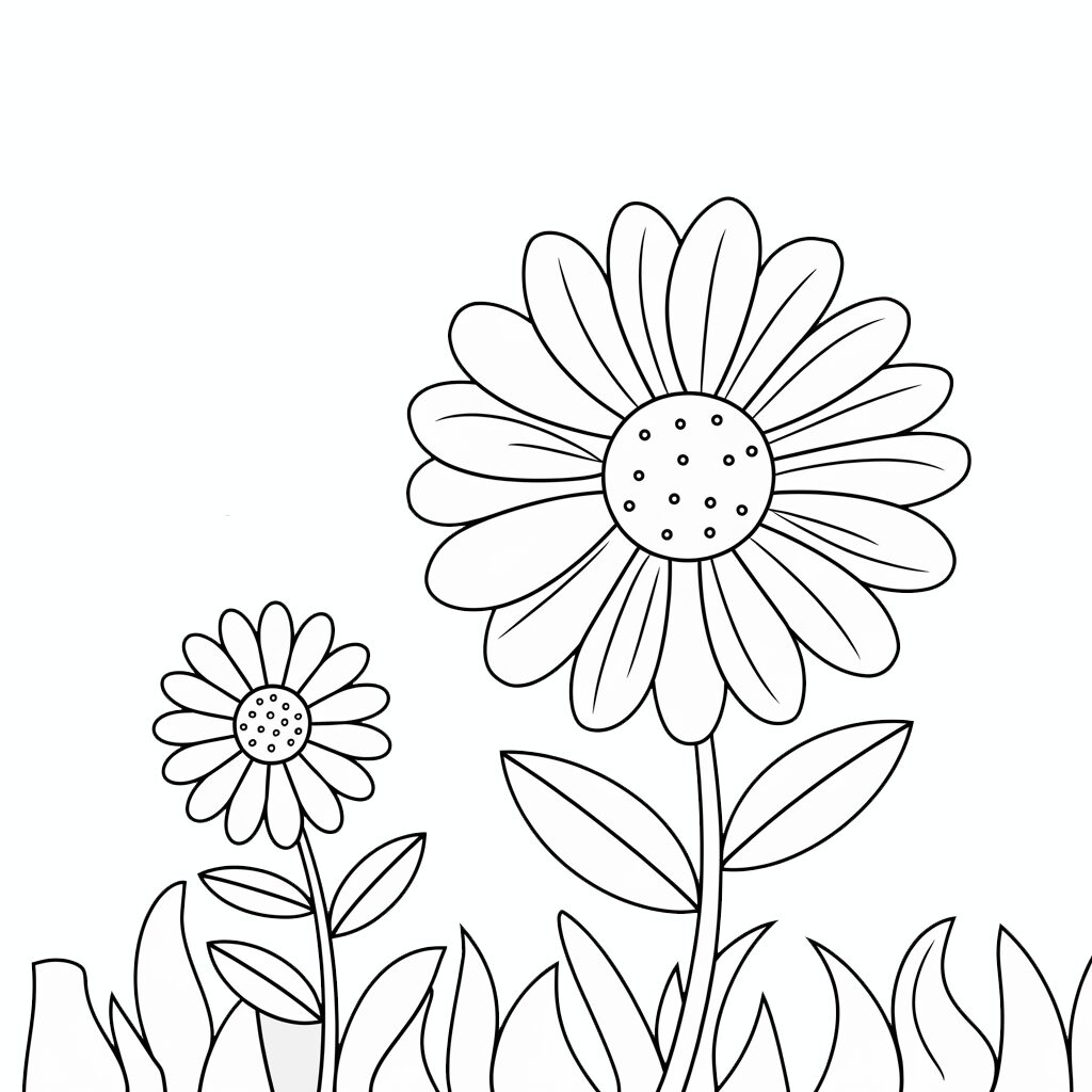 fiore da colorare