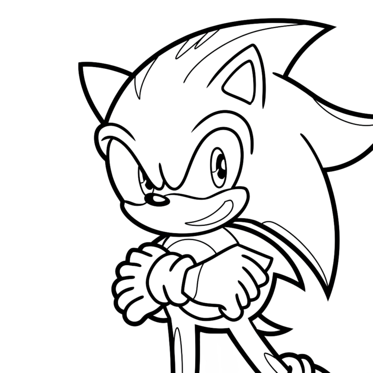 coloriage sonic exe - AZkleur