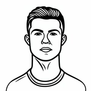 ronaldo jersey coloring pages