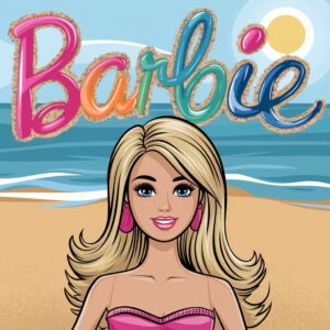 Barbie kleurplaat