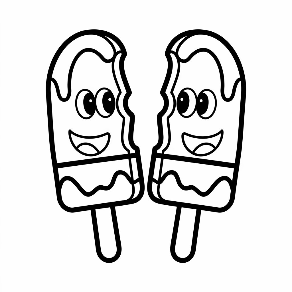 ausmalbilder kawaii eis
