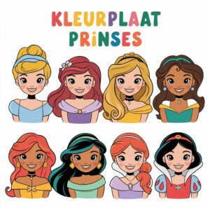 Kleurplaat Prinses