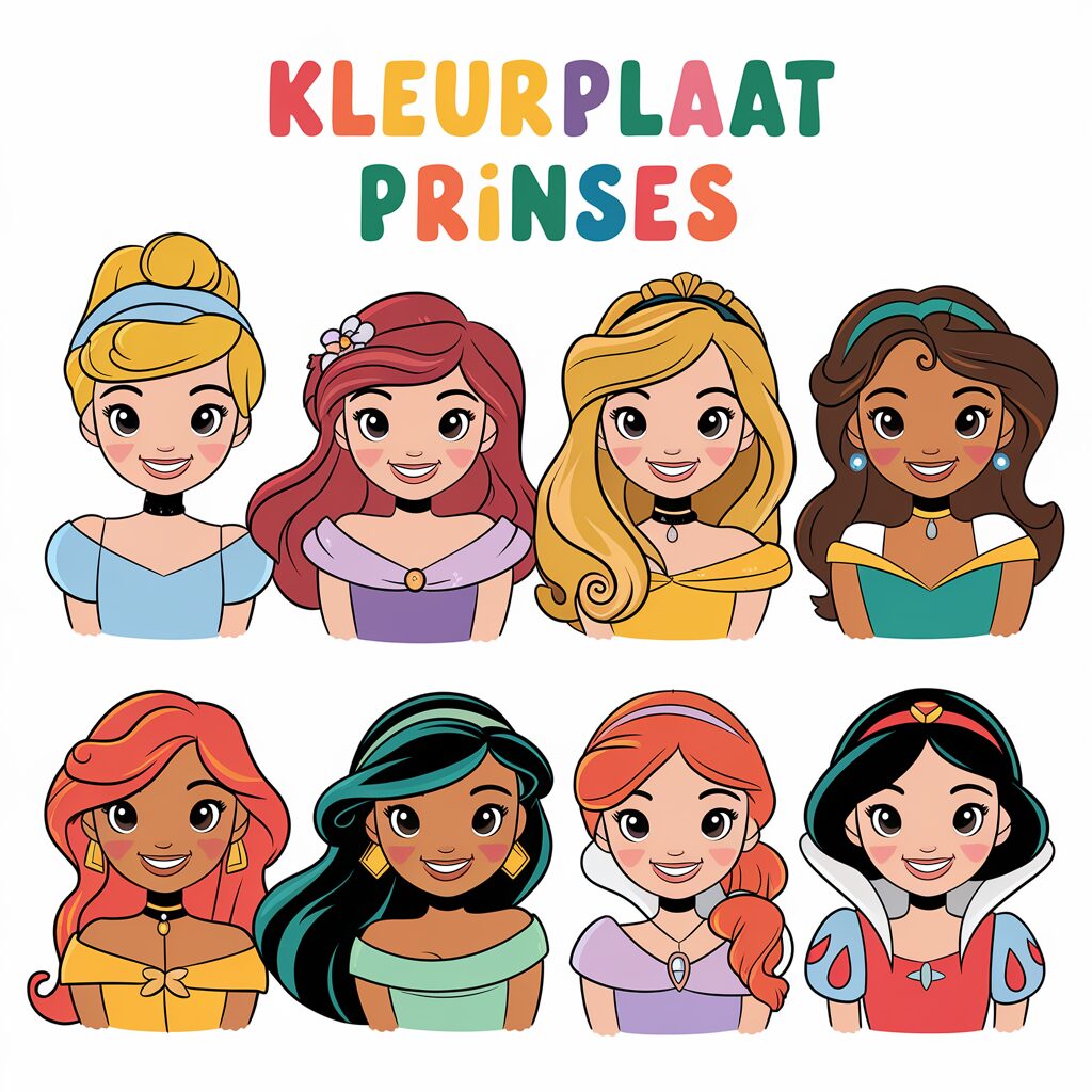 gratis kleurplaat prinses