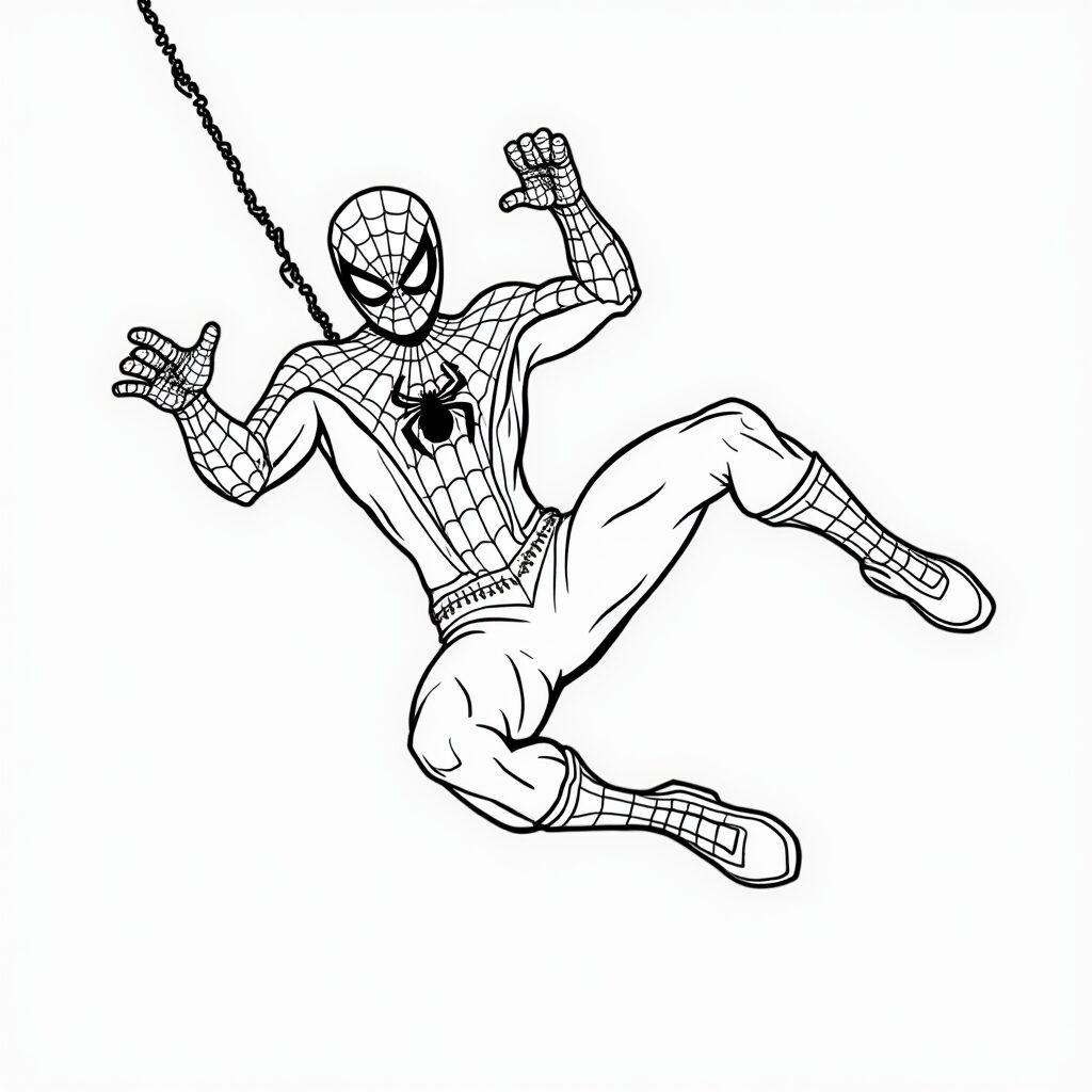 gratis kleurplaten spiderman