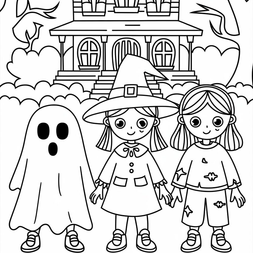 halloween kleurplaat volwassenen