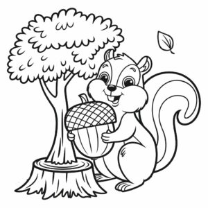 autumn coloring pages