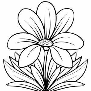 printable flower coloring pages