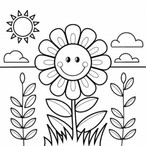 coloring pages flower