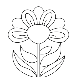 free flower coloring pages