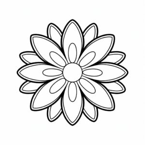 adult coloring flower pages