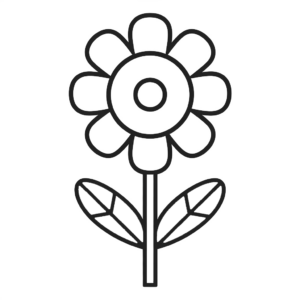 coloring page flower