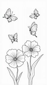 coloriage de fleurs