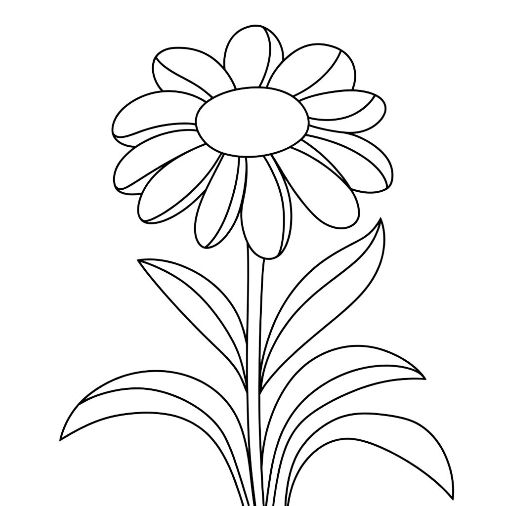 disegno da colorare fiori