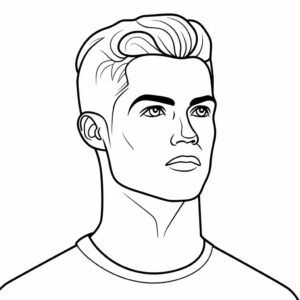 ronaldo and messi coloring page