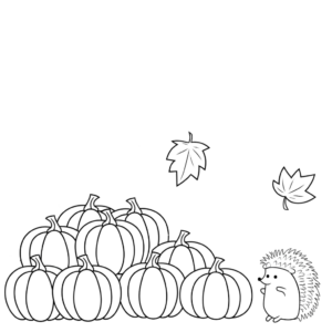 coloring pages of autumn leaves