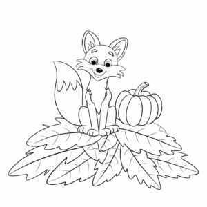 autumn fall coloring pages