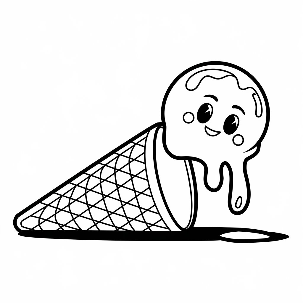 ausmalbilder eis im becher