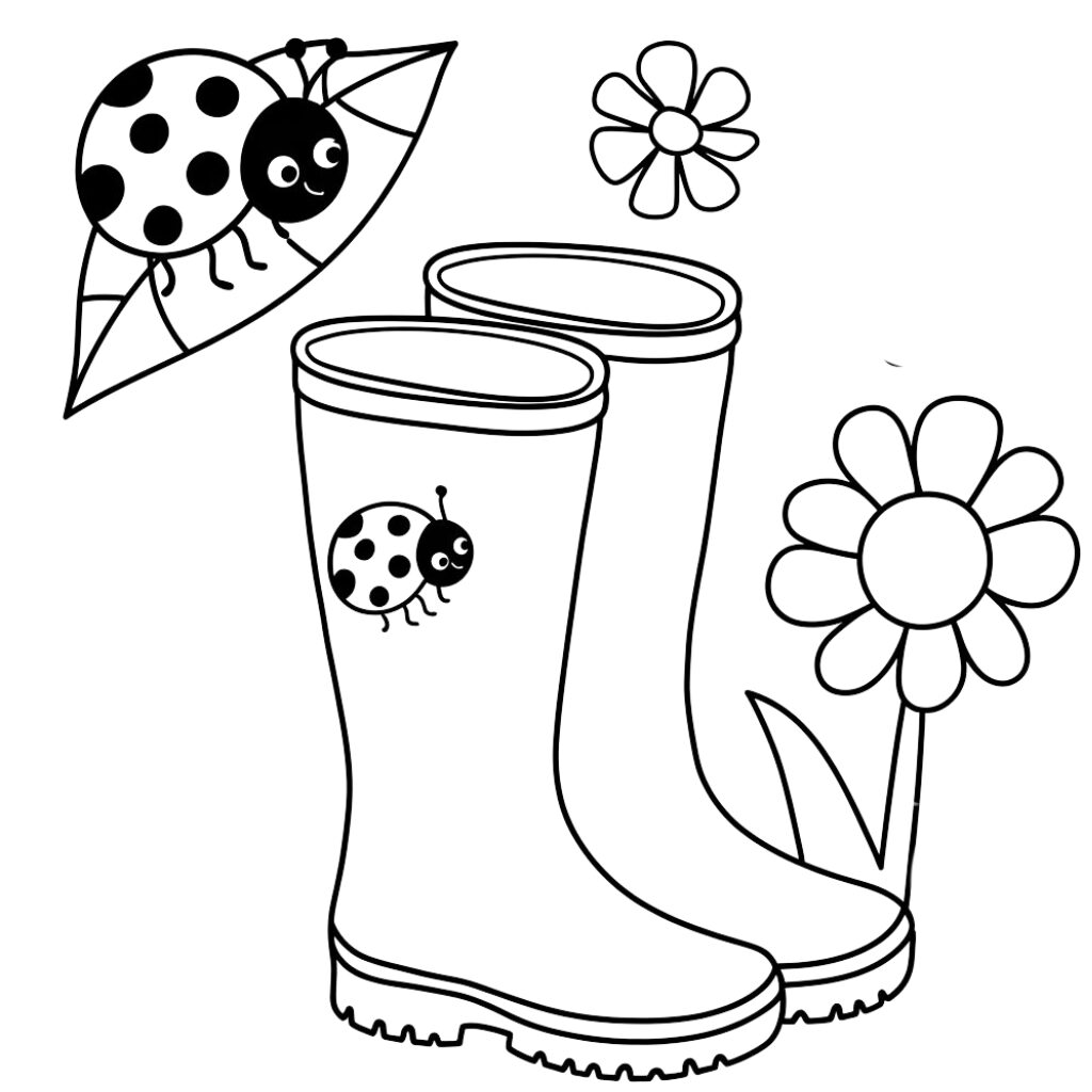 kleurplaat lente jonge dieren