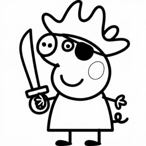 peppa pig coloring pages printable free