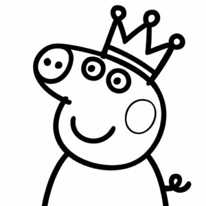 peppa pig coloring page printable