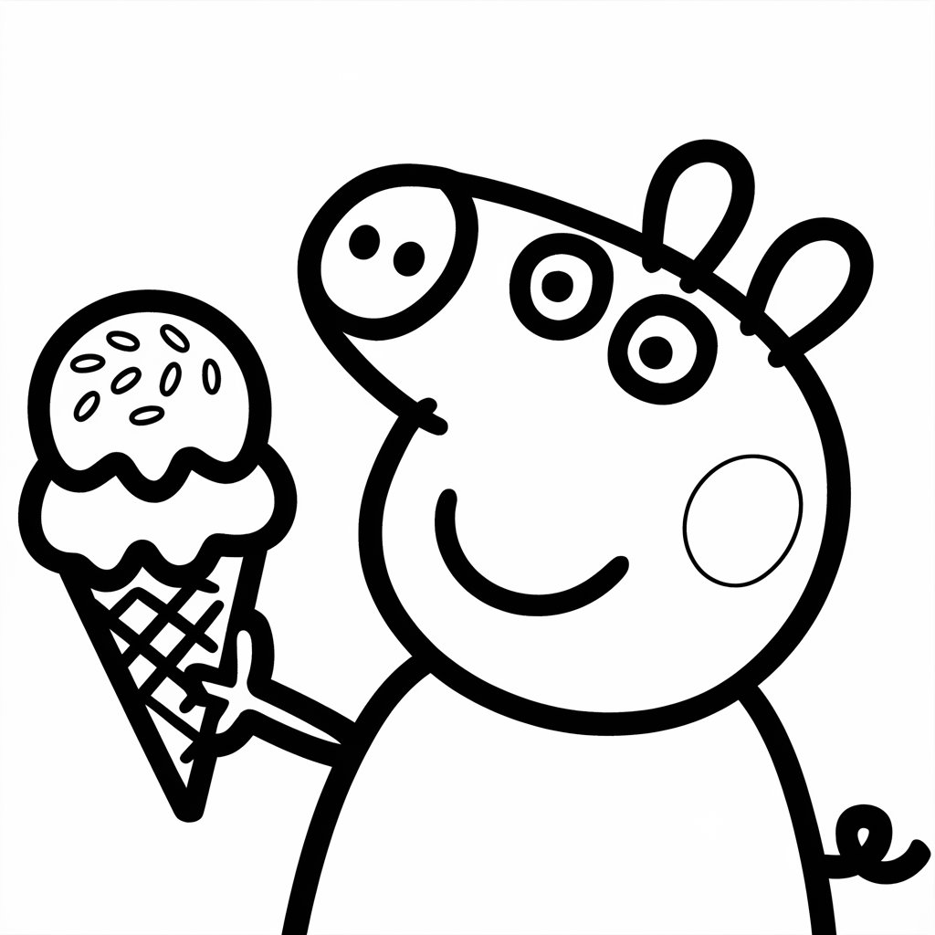 ausmalbilder eis mit gesicht