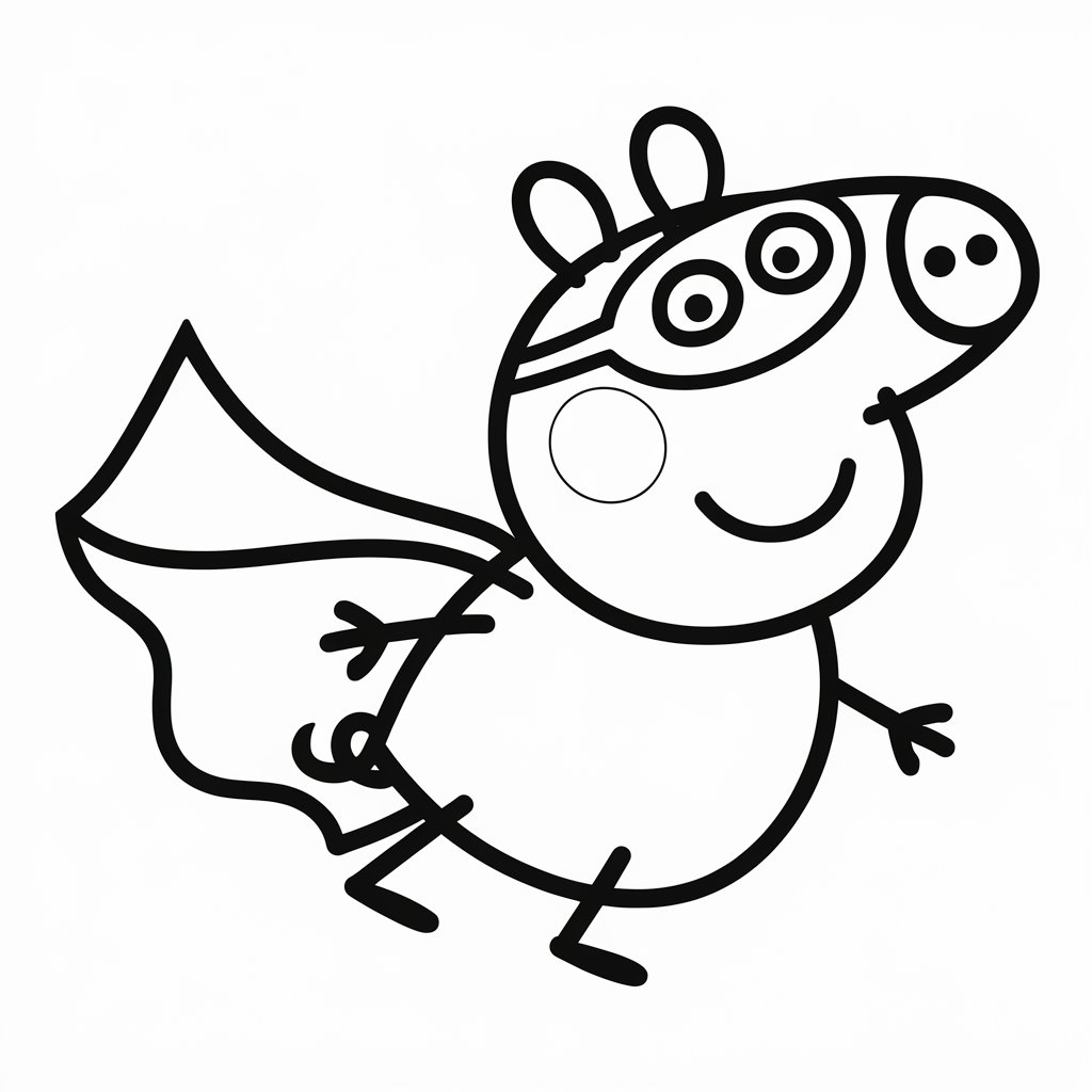 coloriage enfant peppa pig