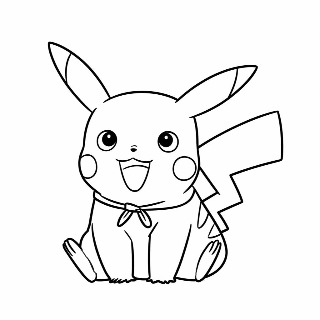 immagini pikachu da colorare