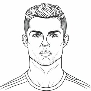 ronaldo printable coloring pages