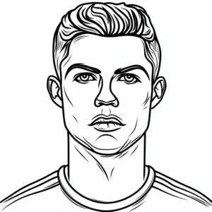 ronaldo coloring pages printable