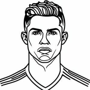 ronaldo jersey coloring page