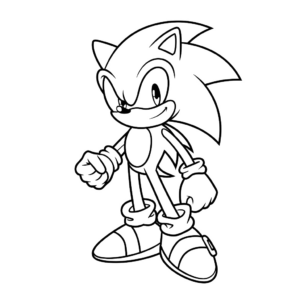 kleurplaat sonic en shadow