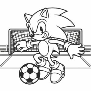 kleurplaat sonic the hedgehog