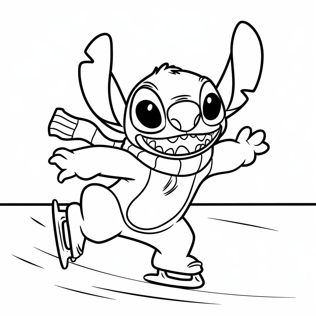 coloriage stitch à imprimer pdf