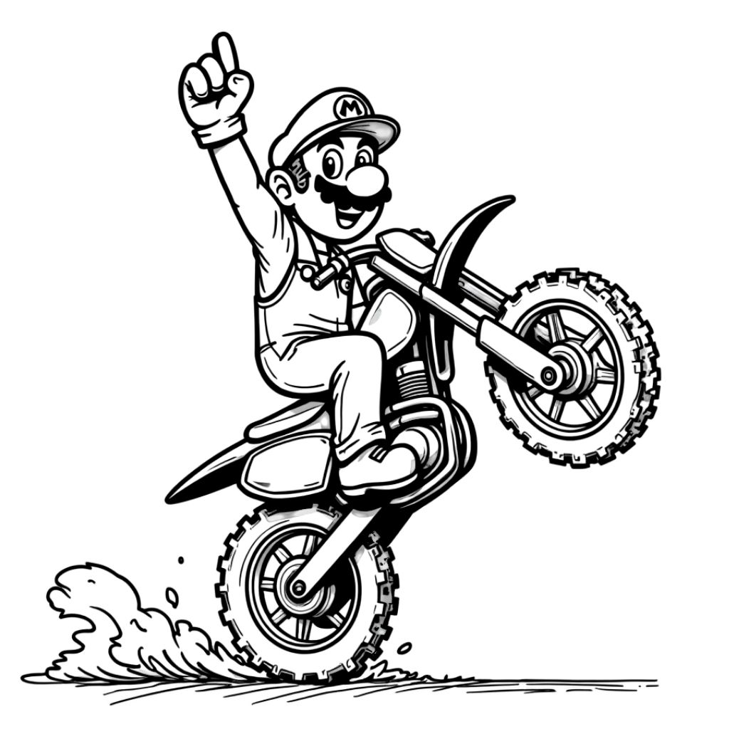 ausmalbild super mario