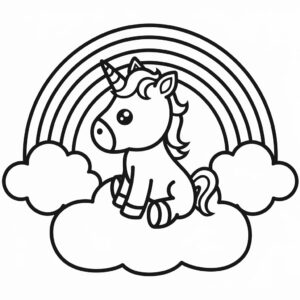 unicorn ice cream coloring pages