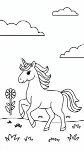 unicorn coloring pages free printable