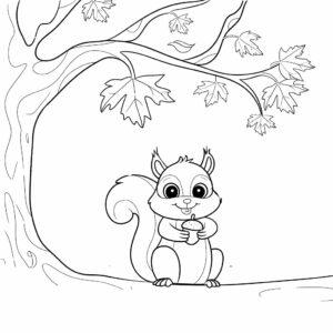 autumn themed coloring pages