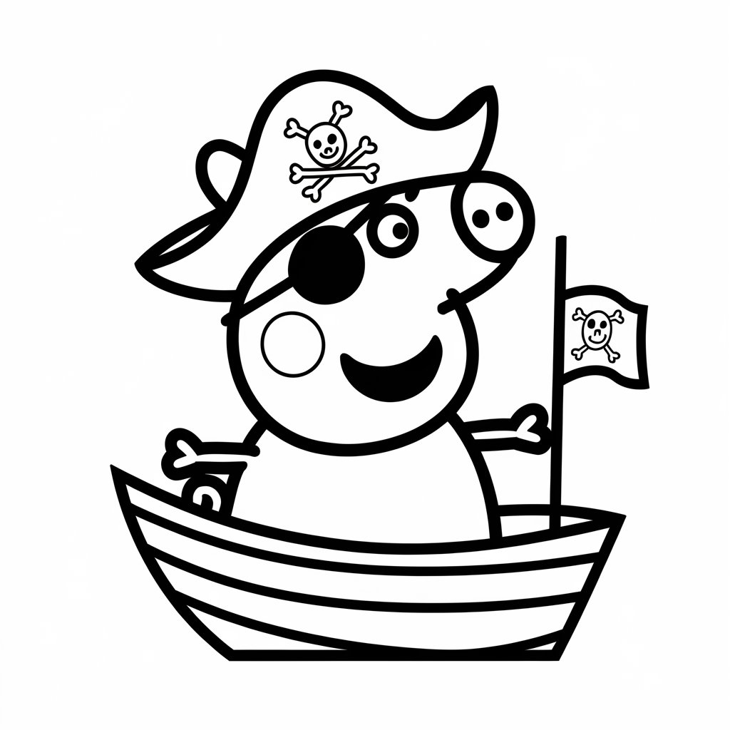 coloriage peppa pig noel à imprimer